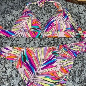 VS Neon Leaf Push up Bikini